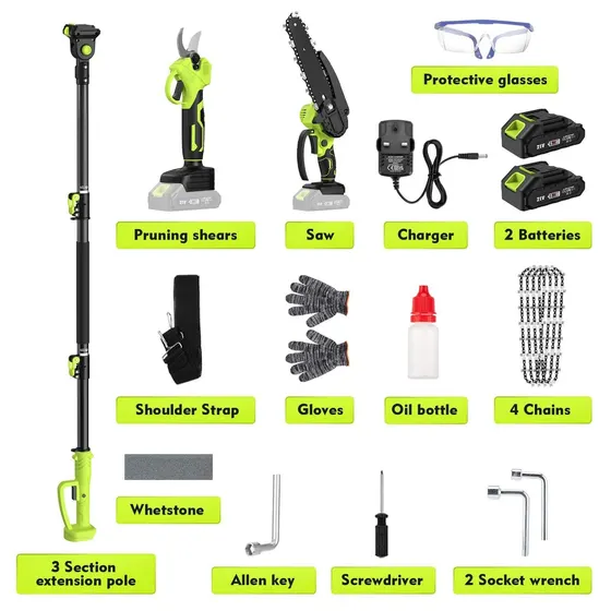 Kit élagage sur perche 21 V