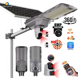 Lampadaire solaire 60 W à caméra