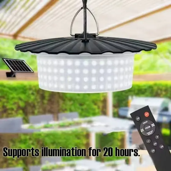 Lampe solaire suspendue